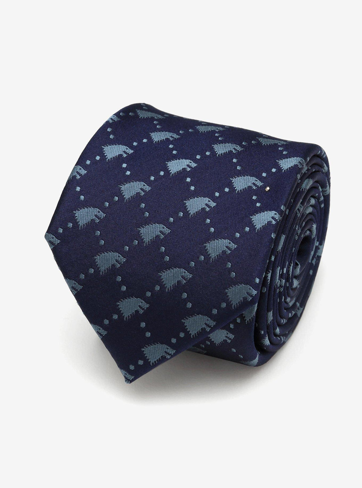 Corbata Stark de Game of Thrones con huargos
