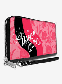 Billetera floral con cierre de Harley Quinn - Birds of Prey