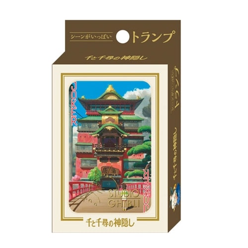 Baraja de cartas con escenas de Spirited Away