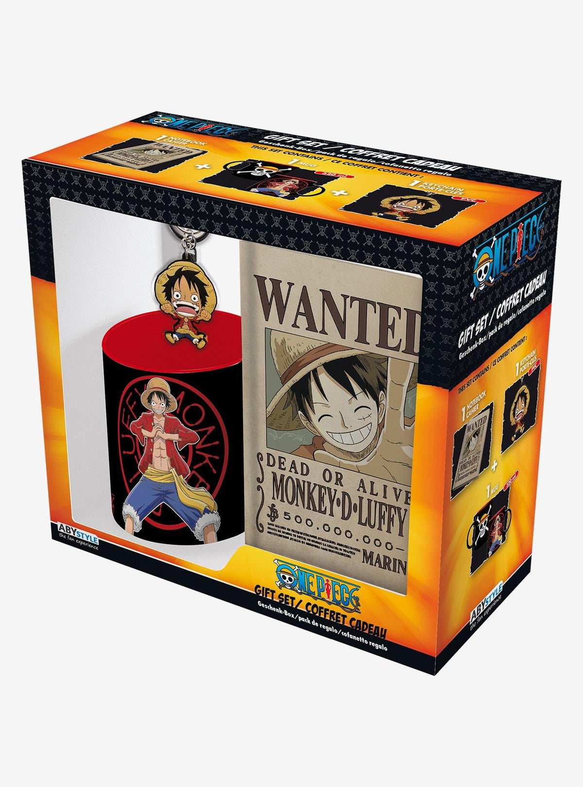 One Piece: set de regalo de 3 piezas de Monkey D. Luffy