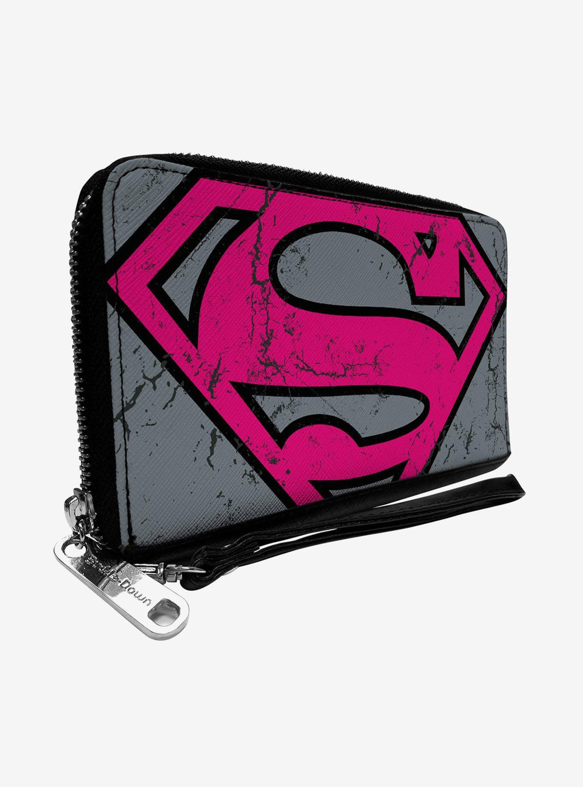 Billetera rectangular Superman con cierre