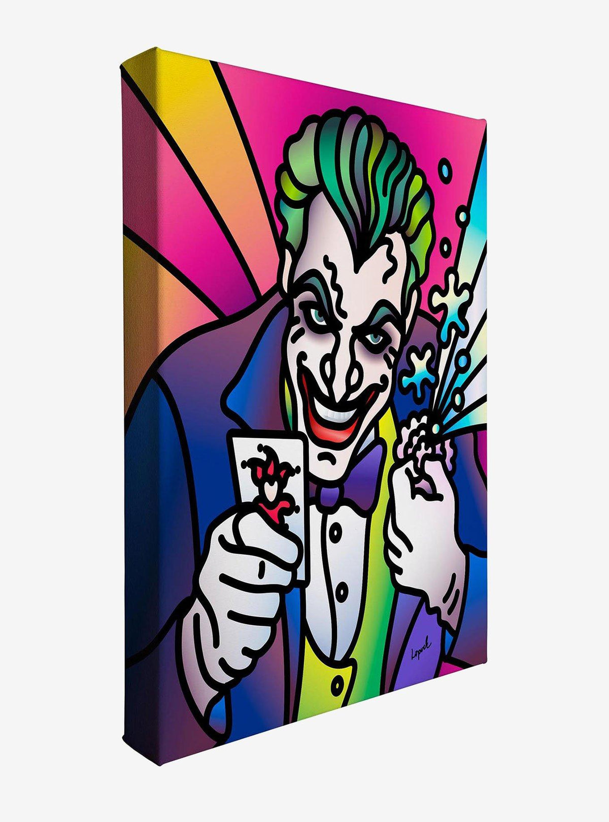Cuadro en lienzo de The Joker por Lisa Lopuck