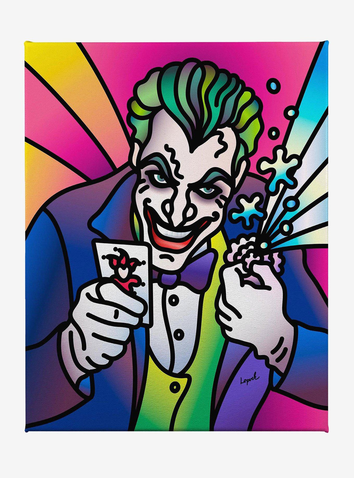 Cuadro en lienzo de The Joker por Lisa Lopuck