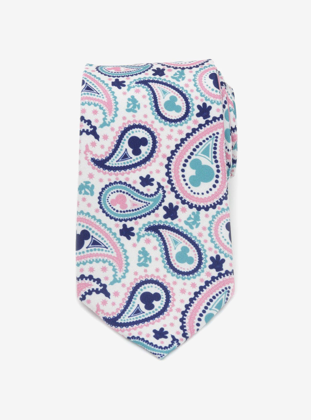 Corbata delgada paisley de Mickey Mouse