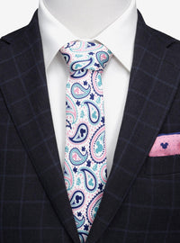Corbata delgada paisley de Mickey Mouse
