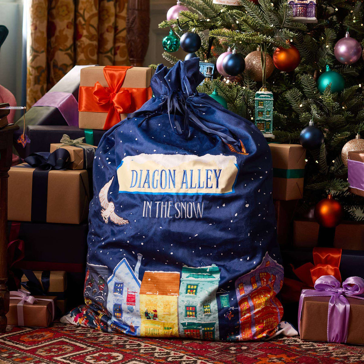 Saco navideño Diagon Alley