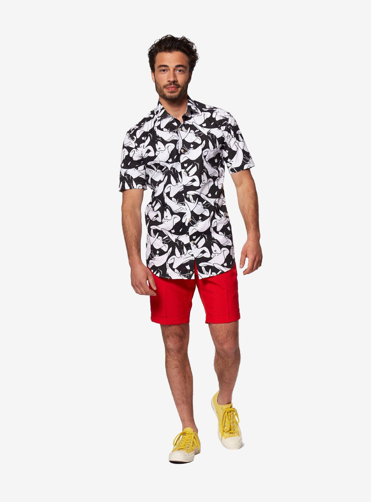 Camisa abotonada de verano de Daffy Duck