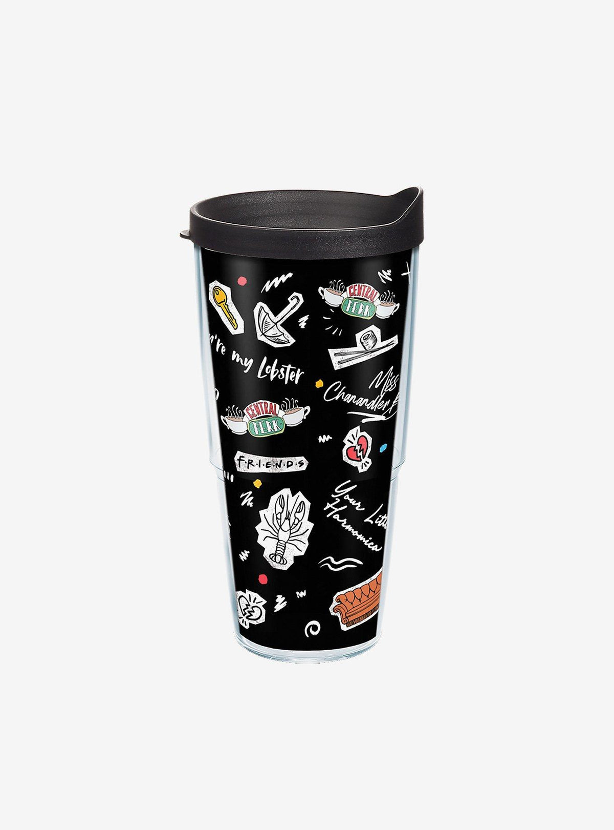 Vaso térmico Friends Collage de 710 ml con tapa