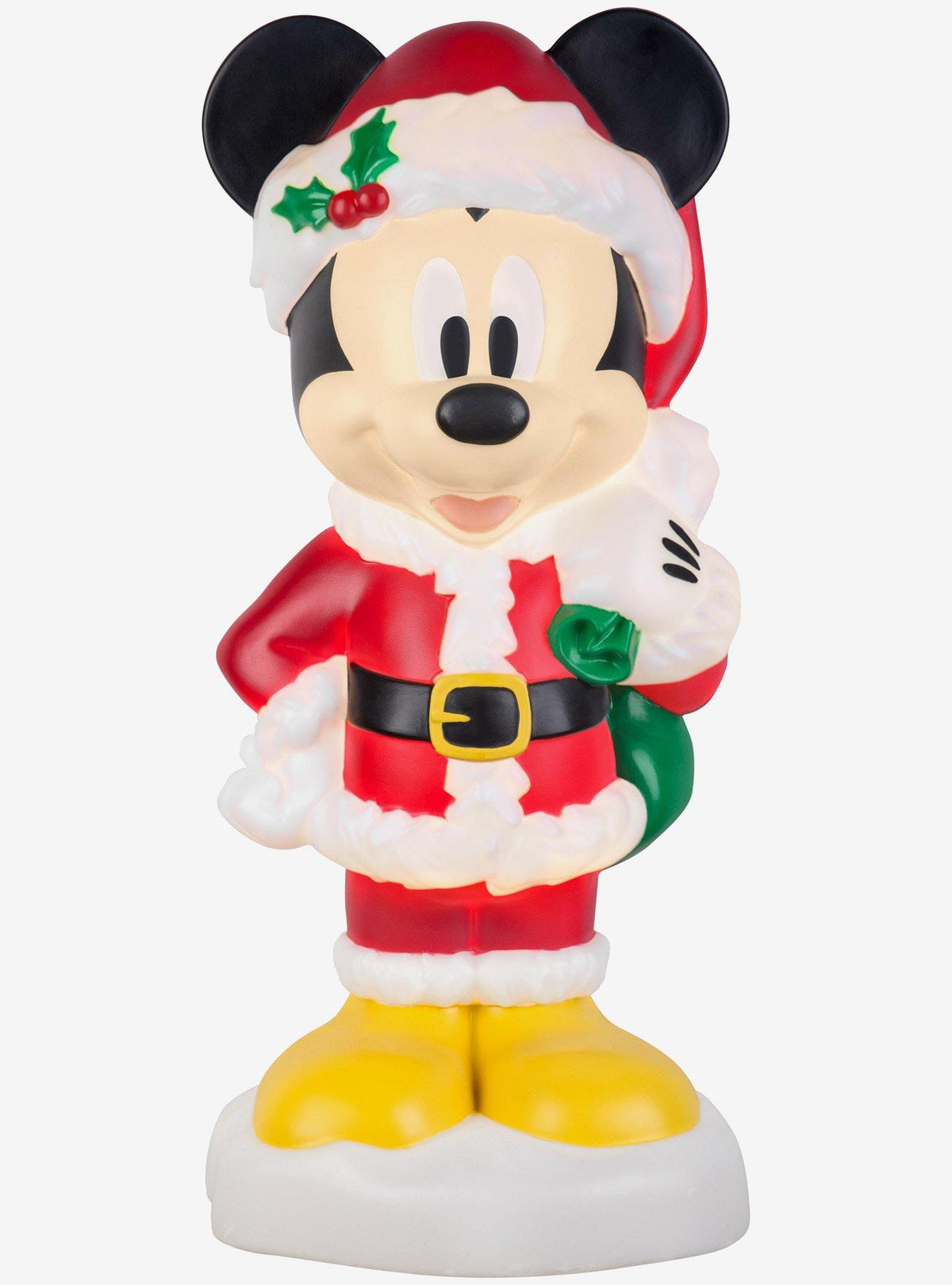 Figura navideña iluminada de Mickey Mouse para exterior