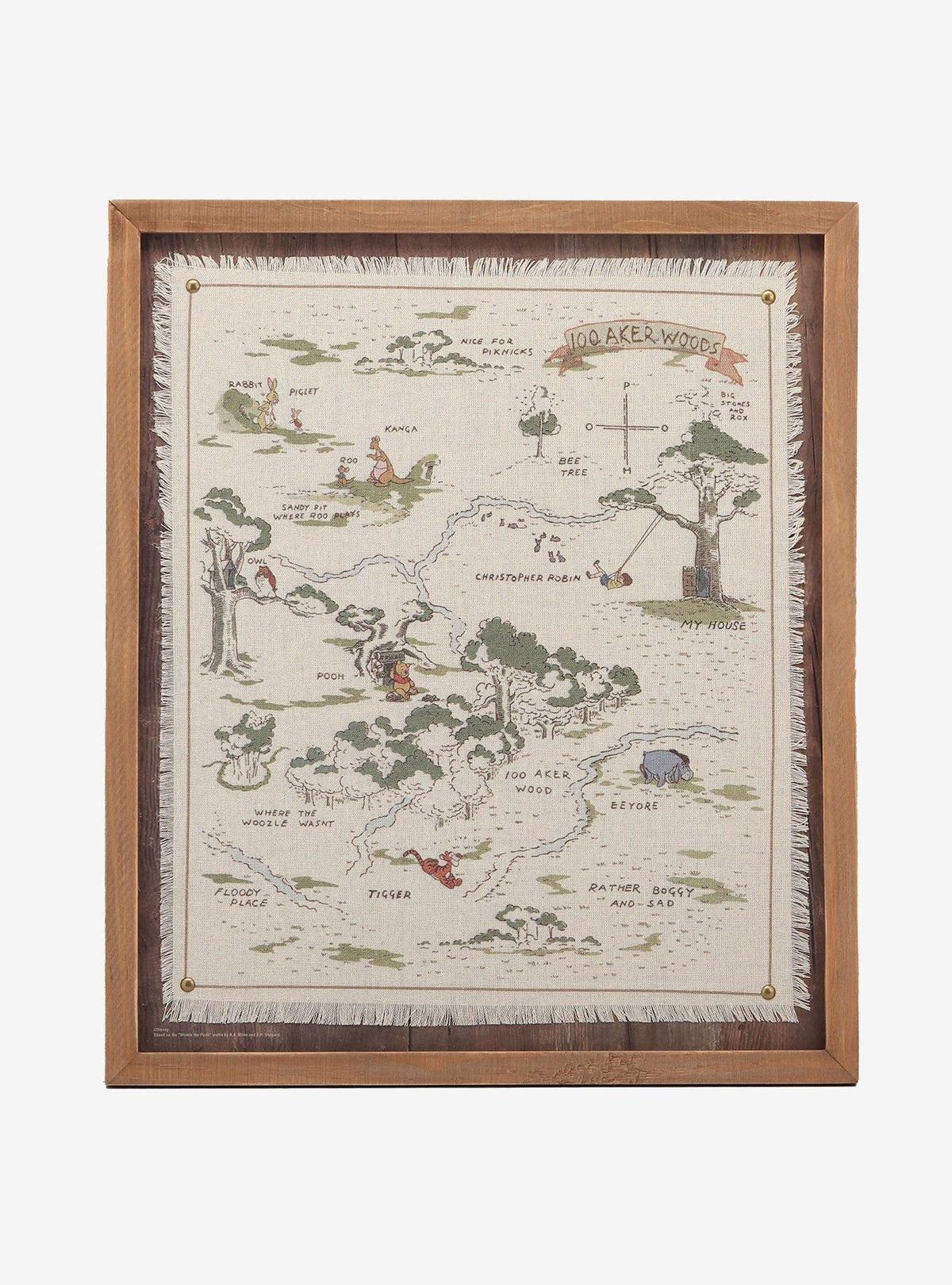 Cuadro enmarcado de Winnie the Pooh y el Bosque de los Cien Acres