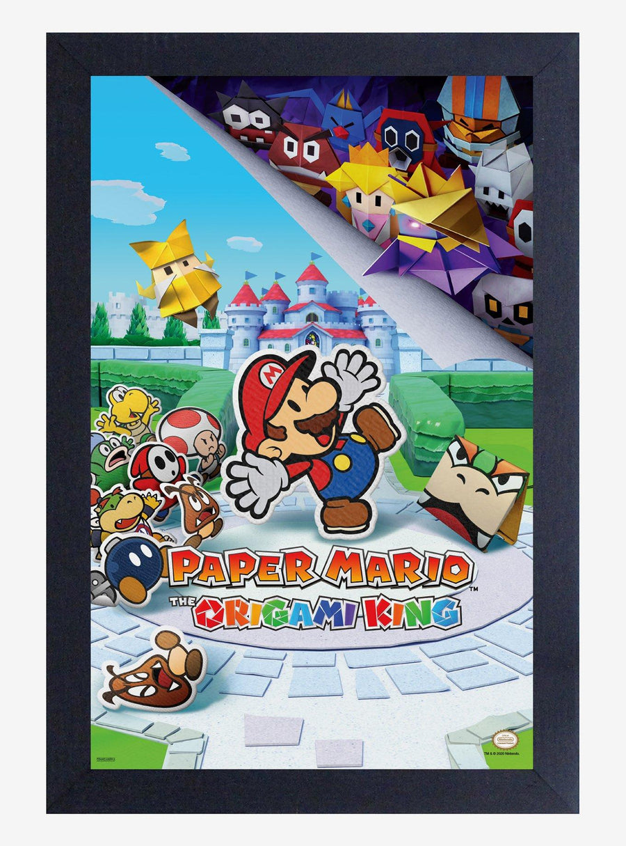 Póster enmarcado Paper Mario: The Origami King · Space Store