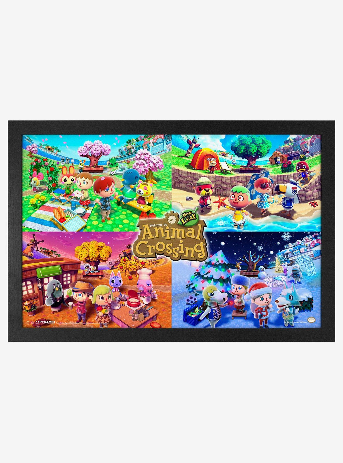 Animal Crossing: New Horizons - Póster enmarcado
