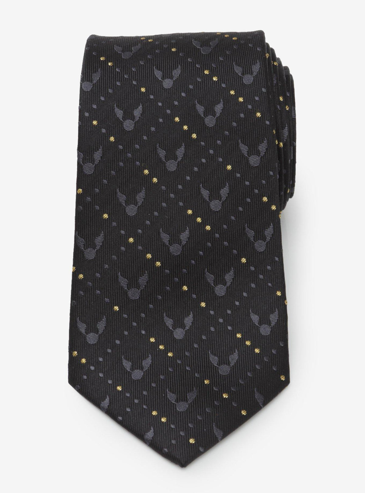 Corbata de seda Harry Potter con Snitch Dorada