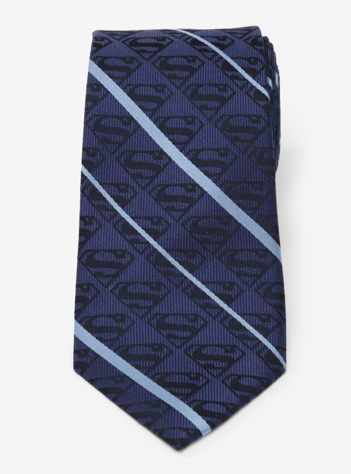 Corbata de seda azul marino Superman de DC Comics