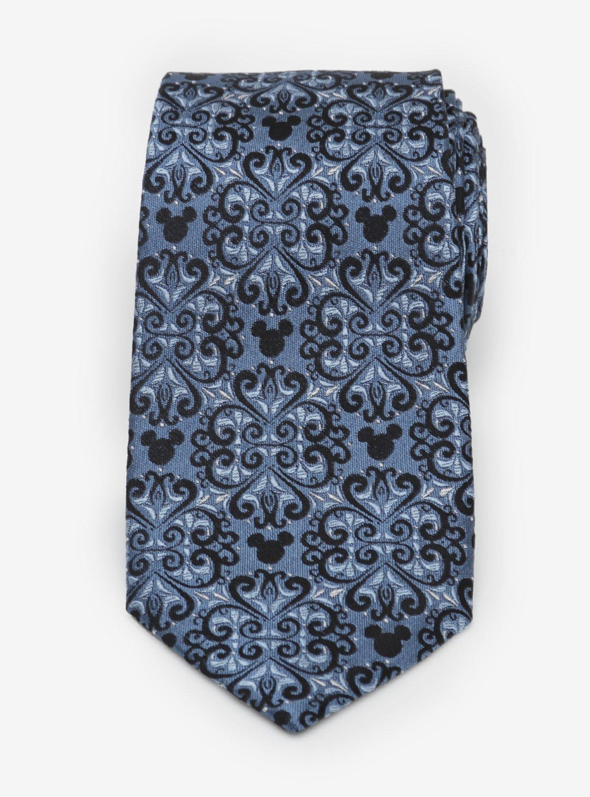 Corbata azul damasco de Mickey Mouse