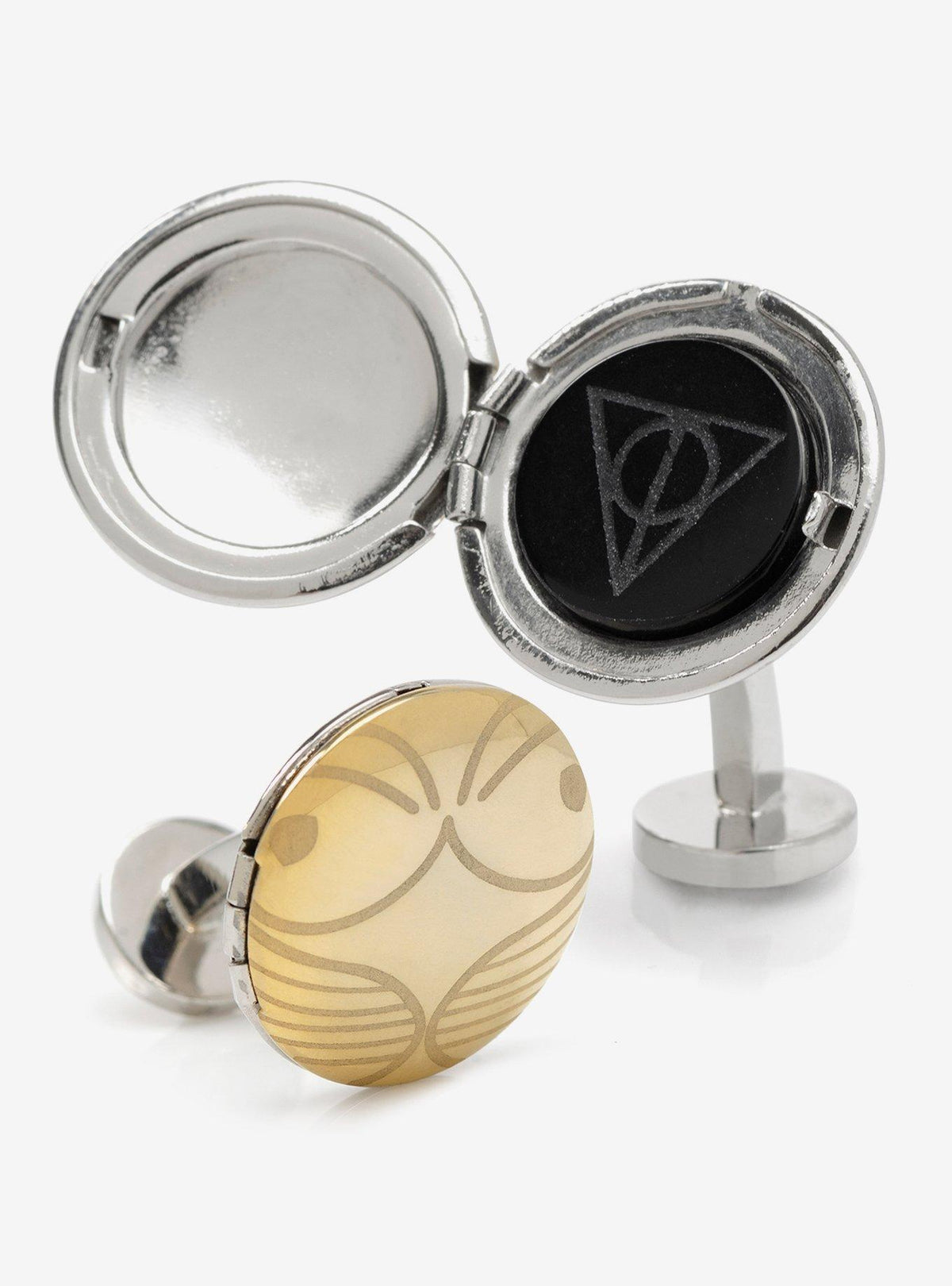 Colleras Harry Potter con Snitch Dorada y Reliquias de la Muerte