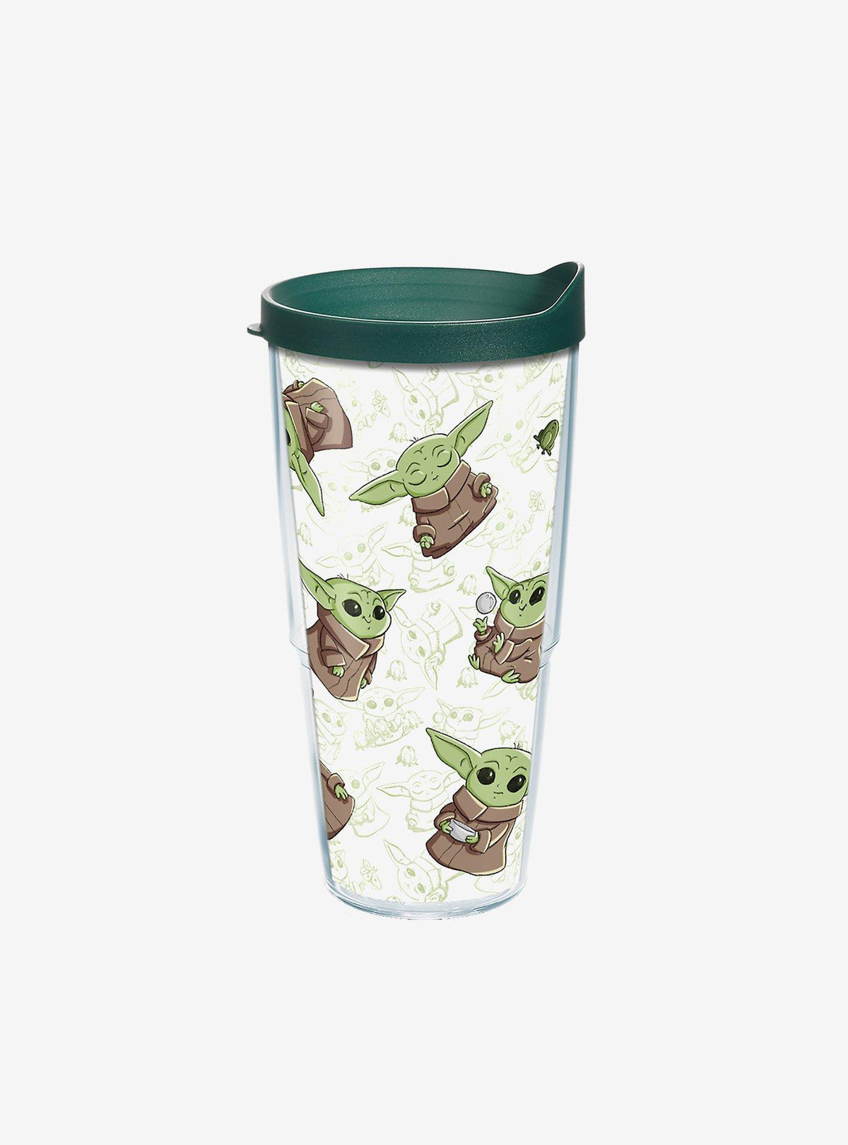 Vaso clásico The Mandalorian: The Child jugando, 710 ml con tapa
