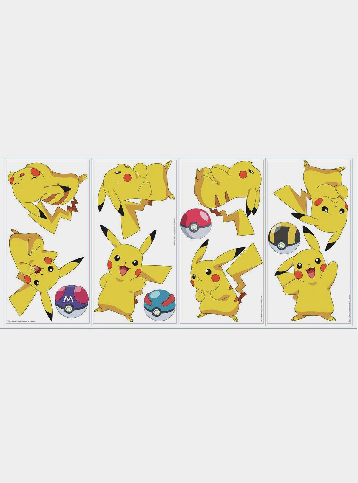 Calcomanías adhesivas de pared Pokémon Pikachu