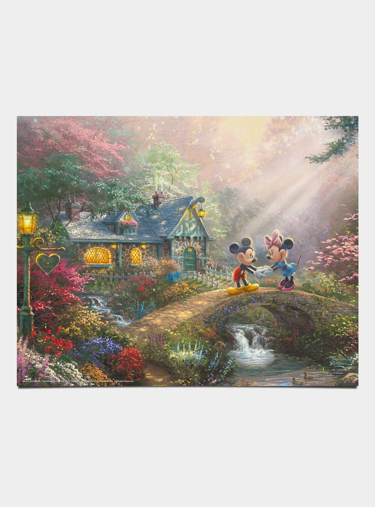 Disney: láminas Mickey y Minnie en Sweetheart Bridge