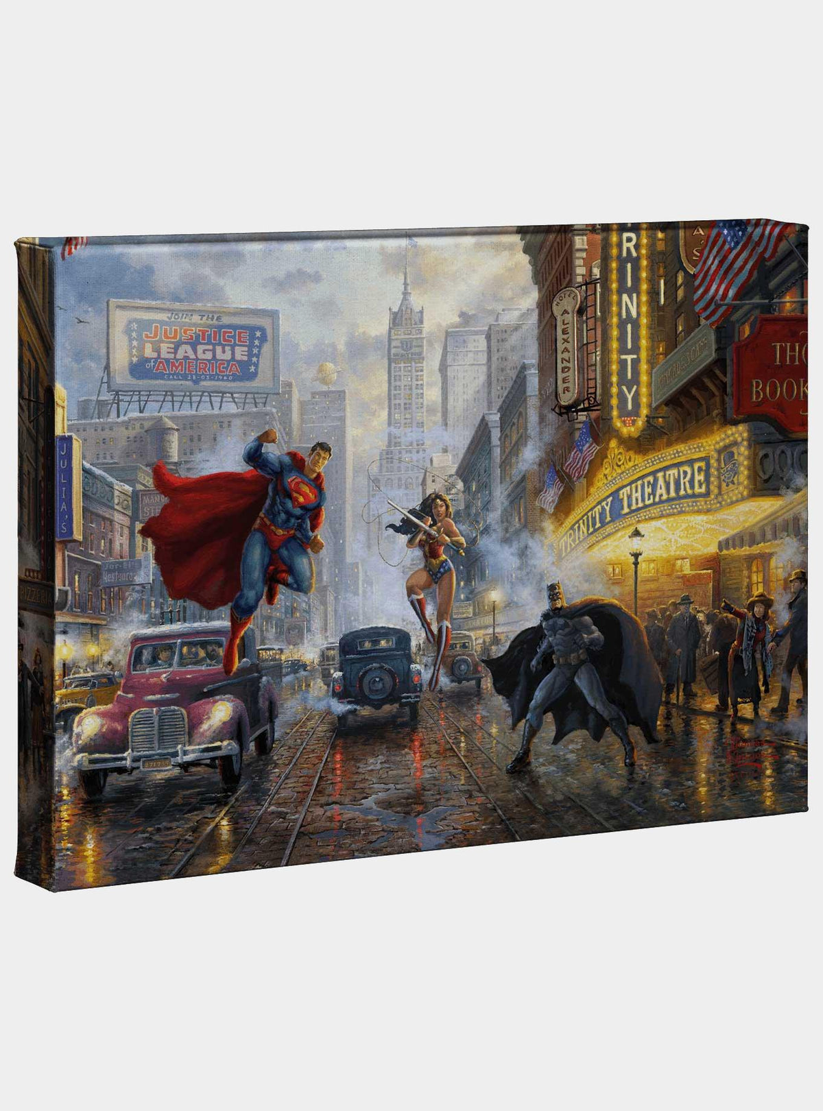 Cuadro en lienzo Batman, Superman y Wonder Woman