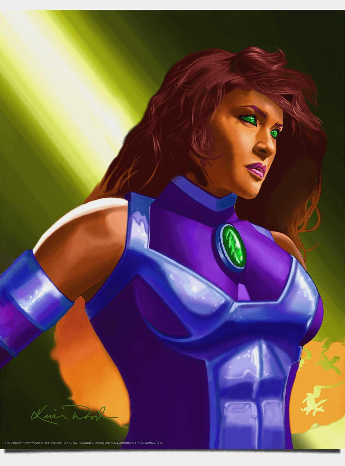 Lámina artística de Starfire - DC Comics