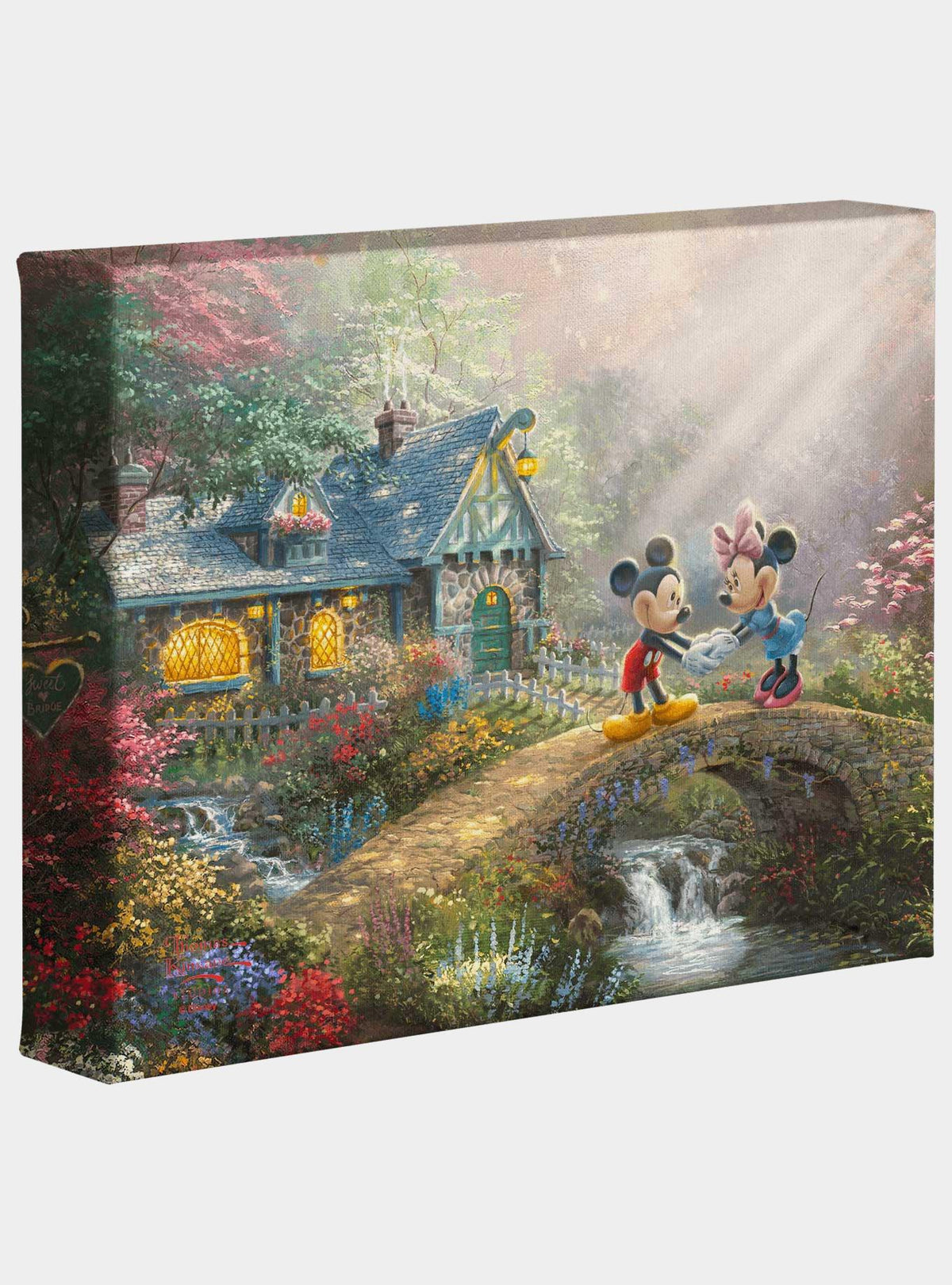 Cuadro en lienzo Disney Mickey y Minnie, 20 x 25 cm