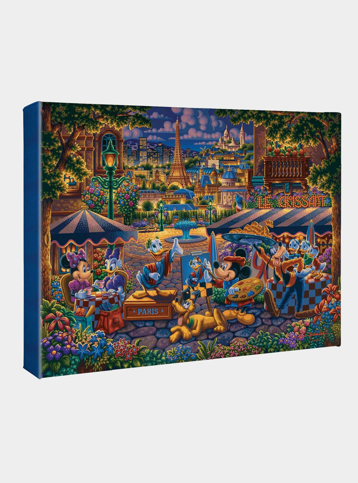 Lienzo Disney: Mickey y sus amigos en París