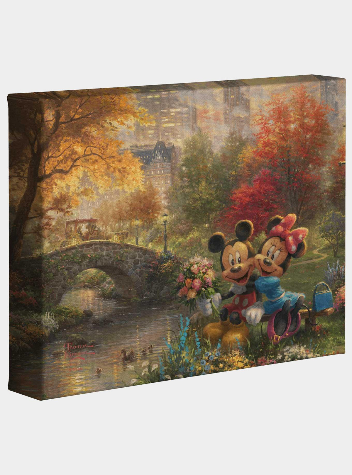 Cuadro en lienzo Disney de Mickey y Minnie en Central Park