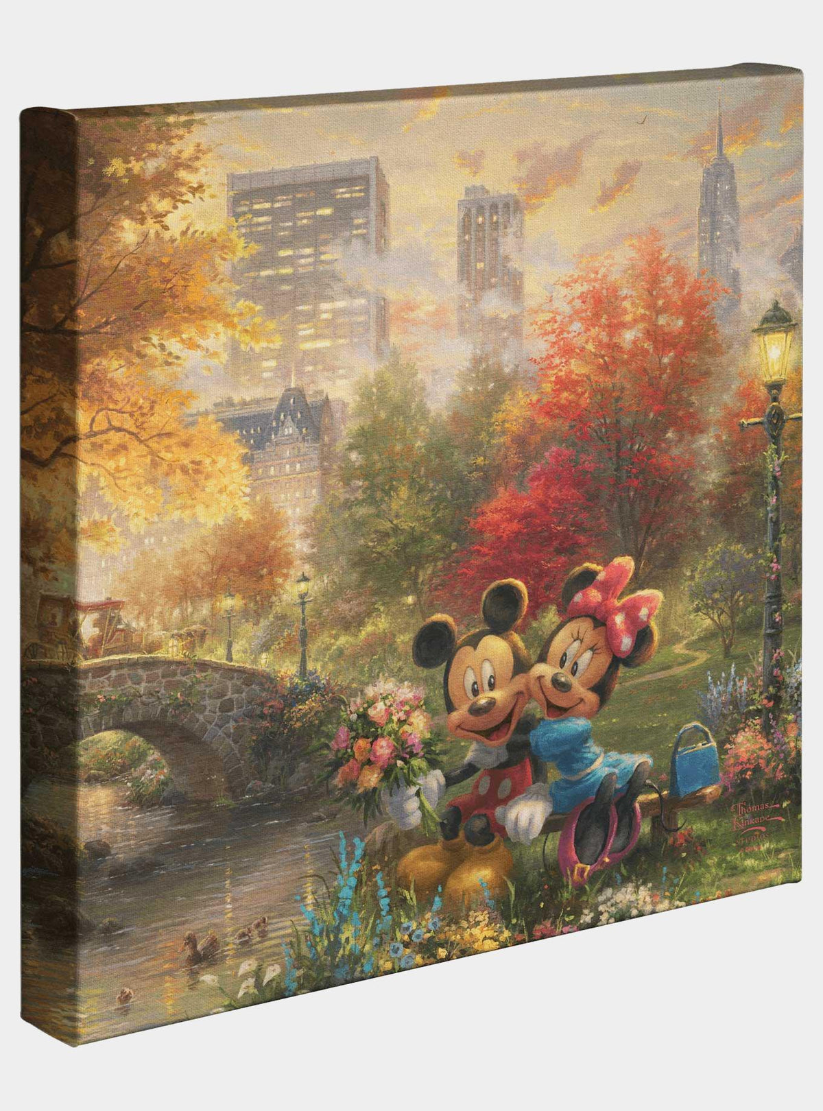 Cuadro en lienzo Disney de Mickey y Minnie en Central Park