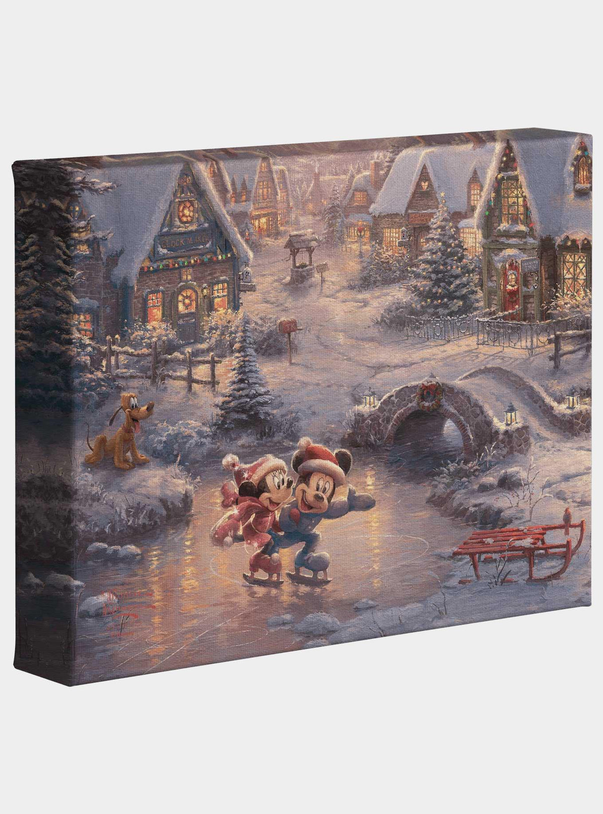 Cuadro en lienzo Disney: Mickey y Minnie en Navidad