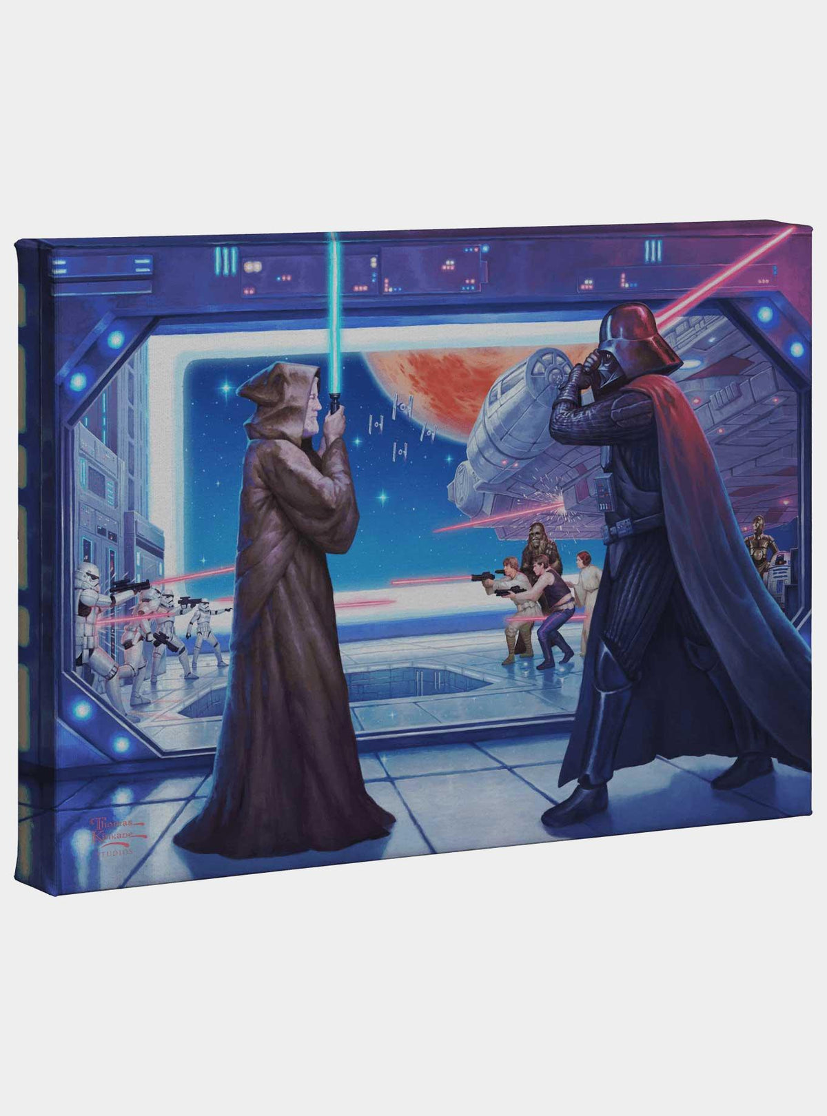 Star Wars: La batalla final de Obi-Wan, cuadro en lienzo