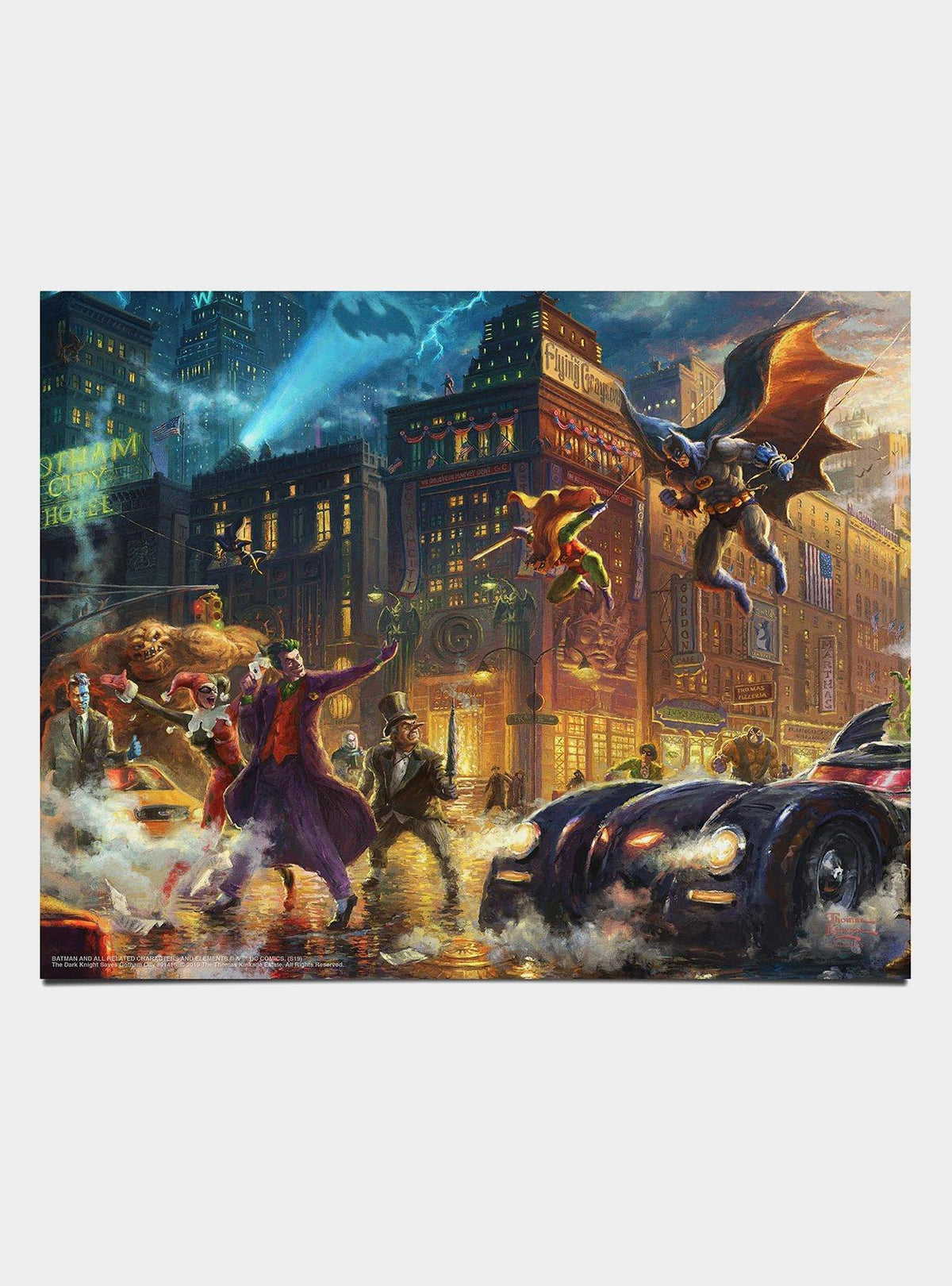 Lámina DC Comics Batman: The Dark Knight Saves Gotham City