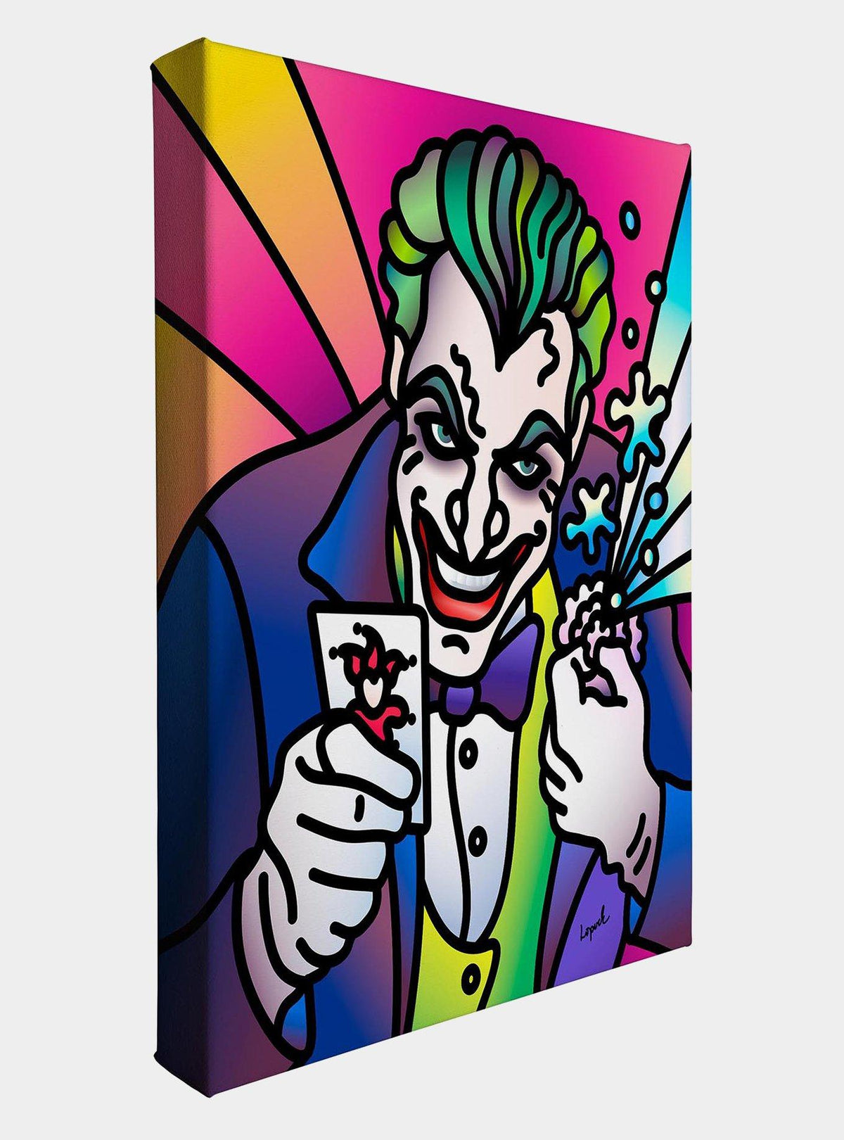 Cuadro en lienzo de The Joker por Lisa Lopuck
