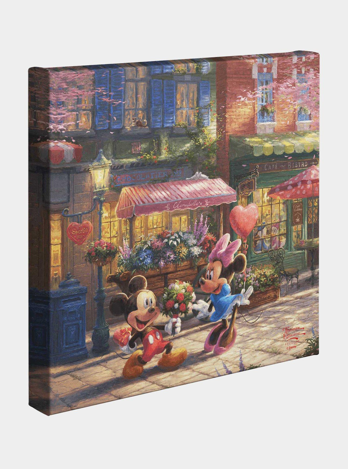 Cuadro en Canvas Disney: Mickey y Minnie en el Café