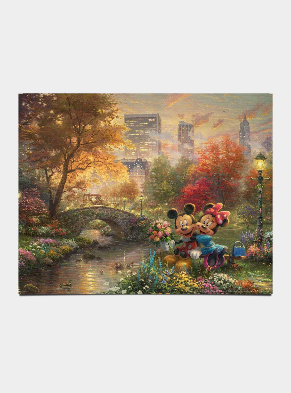 Láminas Disney: Mickey y Minnie en Central Park