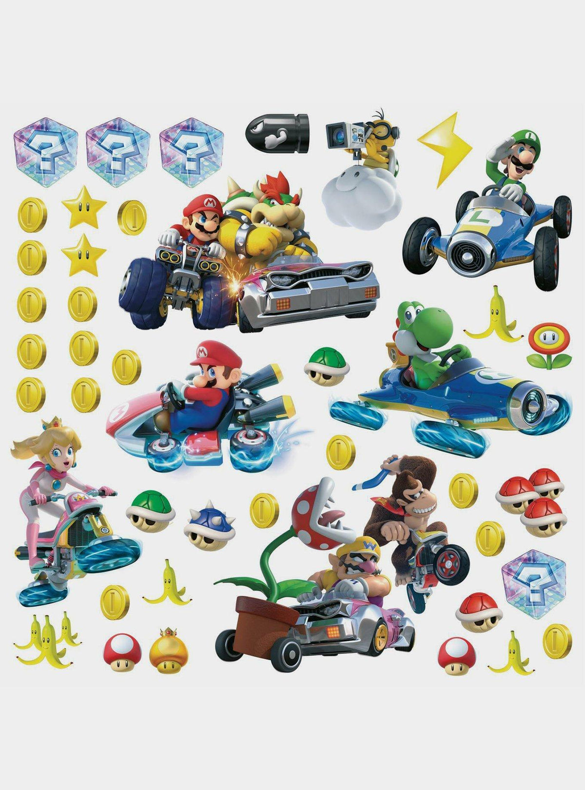 Calcomanías adhesivas para muro Mario Kart 8