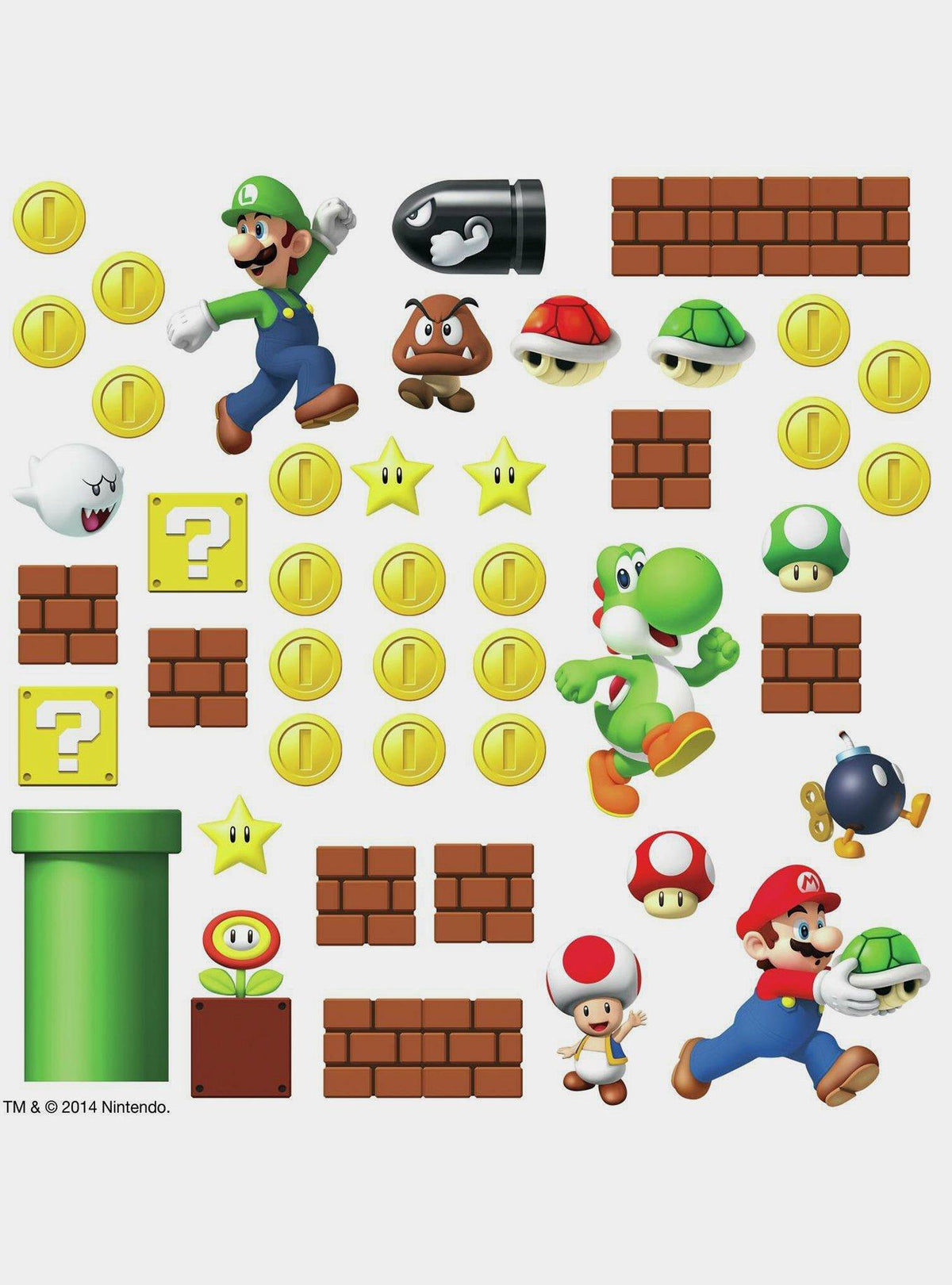 Adhesivos de pared Super Mario: crea tu propio nivel