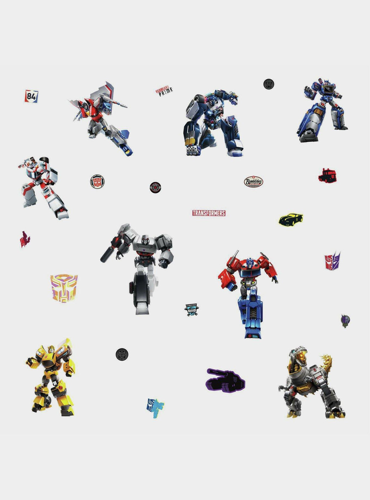 Transformers: adhesivos decorativos removibles