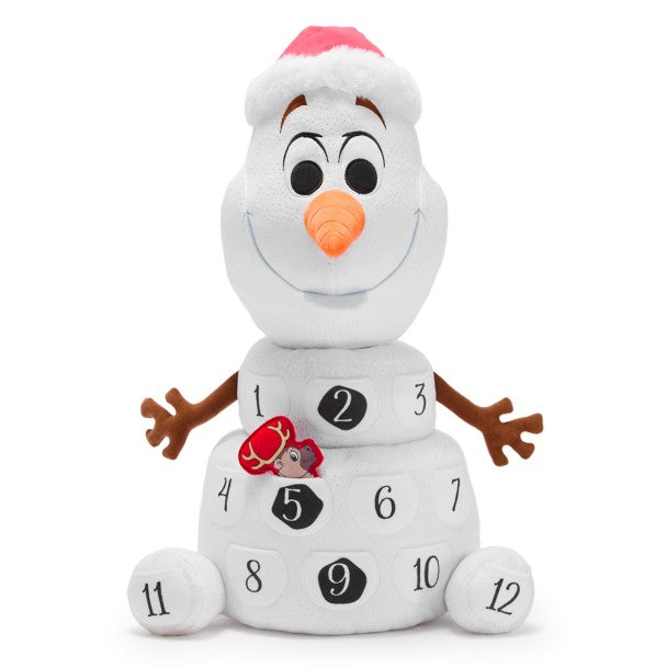 Calendario navideño de cuenta regresiva de peluche Olaf