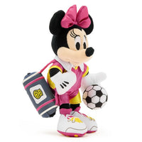 Mini peluche de Minnie Mouse con temática de fútbol