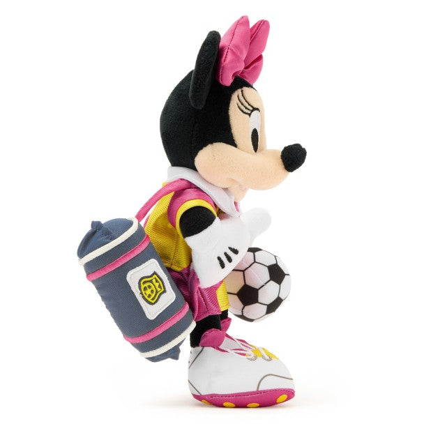 Mini peluche de Minnie Mouse con temática de fútbol
