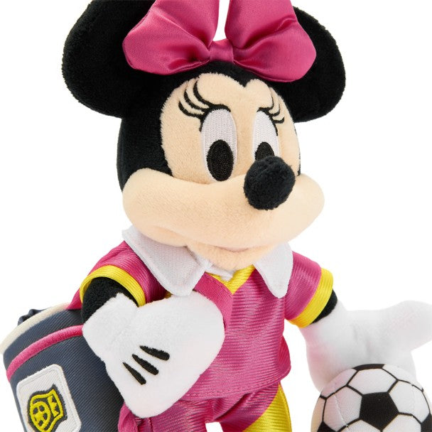 Mini peluche de Minnie Mouse con temática de fútbol