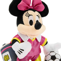 Mini peluche de Minnie Mouse con temática de fútbol