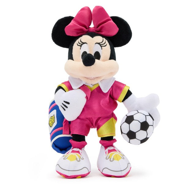 Mini peluche de Minnie Mouse con temática de fútbol