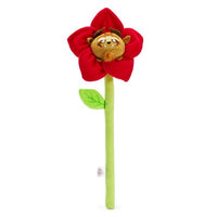 Peluche de Bestia con flor - La Bella y la Bestia
