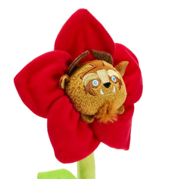 Peluche de Bestia con flor - La Bella y la Bestia