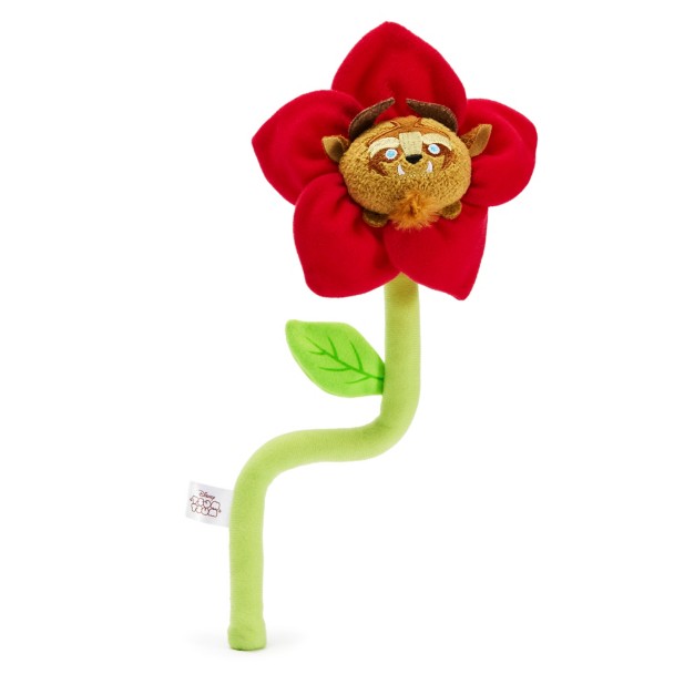 Peluche de Bestia con flor - La Bella y la Bestia