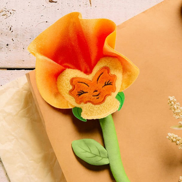 Flor de peluche naranja de Alice in Wonderland