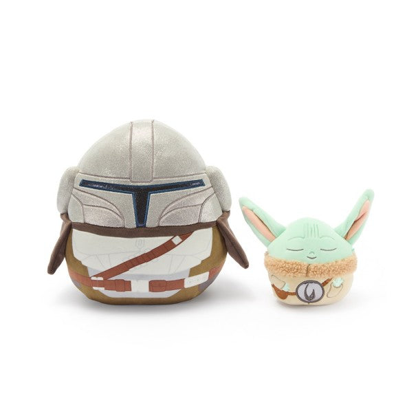 Set de peluches Squishmallows de The Mandalorian y Grogu