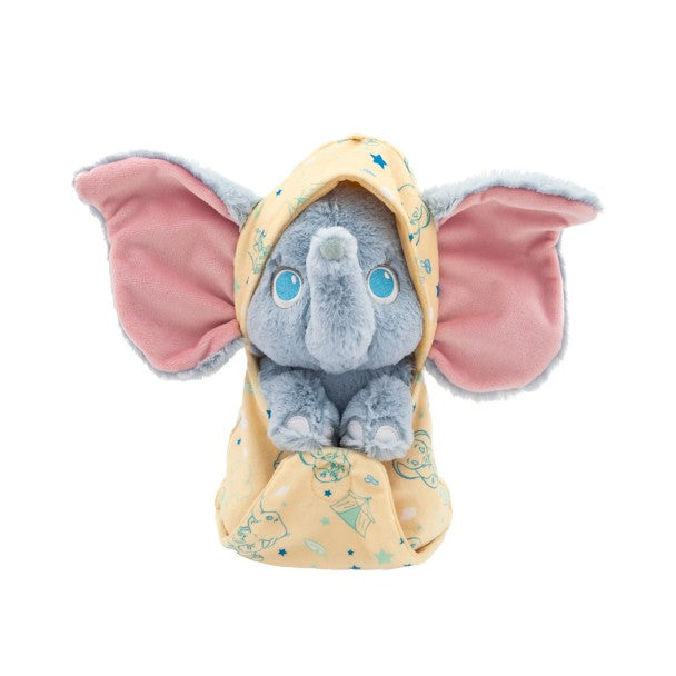 Peluche de Dumbo arropado, 25,4 cm